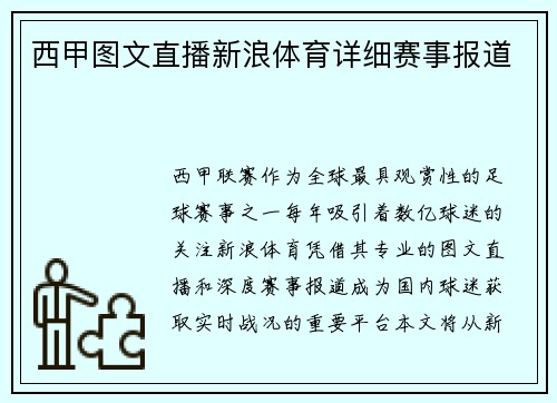 西甲图文直播新浪体育详细赛事报道